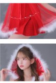 画像14: XSサイズあり【Anier ROBE./アニエルローブ】【ROBE de FLEURS/ローブドフルール】 Sweet fairy baby doll Santa/ チュール/ ノースリーブ/ セットアップ/ サンタ/ ミニドレス/ キャバドレス[胸元のファー取り外し可能］ (14)