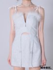 画像14: XSサイズあり【Anier ROBE./アニエルローブ】【ROBE de FLEURS/ローブドフルール】Balletcore sexy cat setup mini dress/ バレエコア/ セクシー/ キャット/ セットアップ/ ミニドレス/ キャバドレス[OF2] (14)