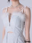 画像15: XSサイズあり【Anier ROBE./アニエルローブ】【ROBE de FLEURS/ローブドフルール】Balletcore sexy cat setup mini dress/ バレエコア/ セクシー/ キャット/ セットアップ/ ミニドレス/ キャバドレス[OF2] (15)
