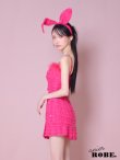 画像11: XSサイズあり【Anier ROBE./アニエルローブ】【ROBE de FLEURS/ローブドフルール】Tweed heart studded bunny setup mini dress/ セットアップ/ 2ピース/ キャミソール/ ハートスタッズ/ プリーツスカート/ ミニドレス/ キャバドレス[OF2] (11)