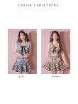 画像16: XSサイズあり【Anier ROBE./アニエルローブ】【ROBE de FLEURS/ローブドフルール】Fluffy cute check bear setup mini dress/ セットアップ/ 2ピース/ キャミソール/ ファー/ フレア/ ミニドレス/ キャバドレス[OF2] (16)