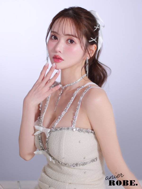 画像11: XSサイズあり【ANIER./アニエル】【ROBE de FLEURS/ローブドフルール】Bijou lame tweed mini Santa/ ビジュー/ ラメ/ ツイード/ ミニサンタ/ ミニドレス/ キャバドレス[OF08] (11)