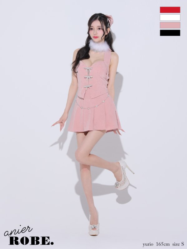 ピンク モデル:ゆりお 身長:165cm 着用サイズ:Sサイズ