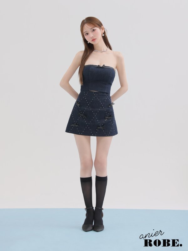 ネイビー モデル:ゆめ 身長:160cm 着用サイズ:Sサイズ