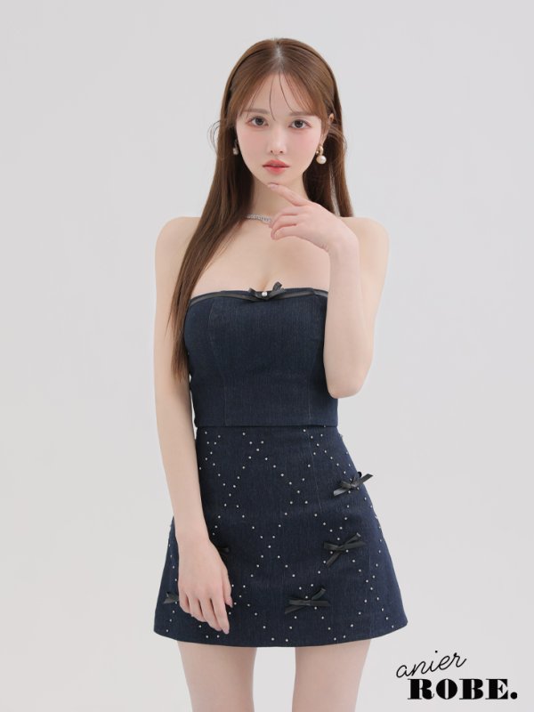 ネイビー モデル:ゆめ 身長:160cm 着用サイズ:Sサイズ