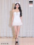 画像2: XSサイズあり【ANIER./アニエル】【ROBE de FLEURS/ローブドフルール】Sparkly ribbons voluminous fur cat ears halloween dress/ キャット/ コスプレ/ ミニドレス/ キャバドレス[OF02] (2)