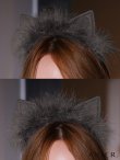 画像17: XSサイズあり【ANIER./アニエル】【ROBE de FLEURS/ローブドフルール】Sparkly ribbons voluminous fur cat ears halloween dress/ キャット/ コスプレ/ ミニドレス/ キャバドレス[OF02] (17)