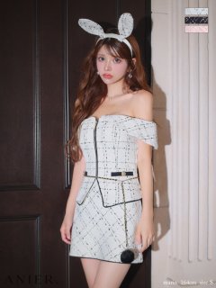 【ANIER./アニエル】【ROBE de FLEURS/ローブドフルール】Bear armwarmer cat halloween dress/ キャット/ コスプレ/ ミニドレス/ キャバドレス