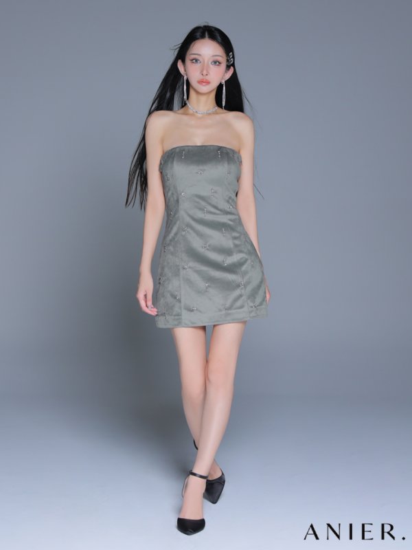 グレー　モデル：まおちゃる　身長：158cm　着用サイズ：Sサイズ