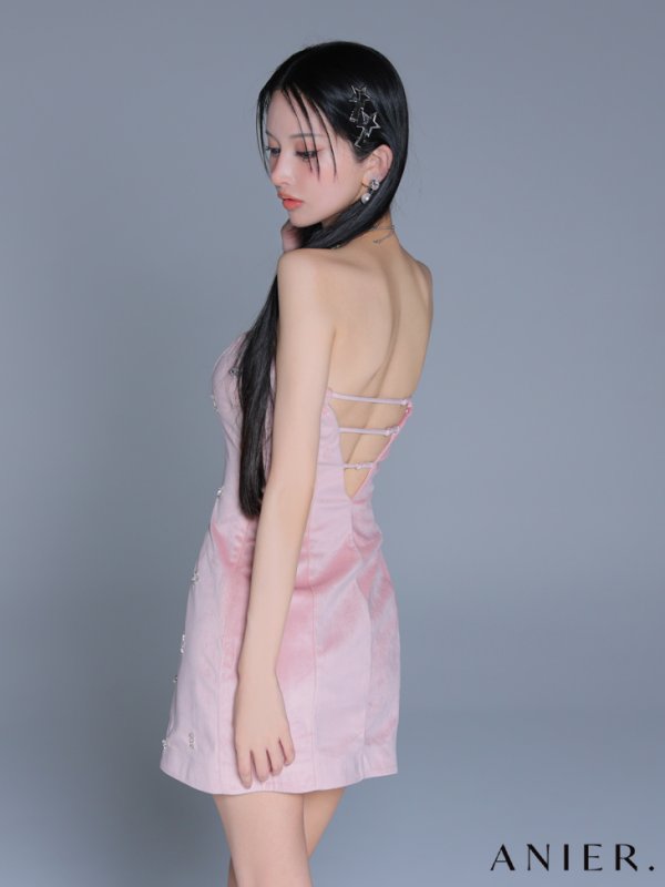 ピンク　モデル：まおちゃる　身長：158cm　着用サイズ：Sサイズ