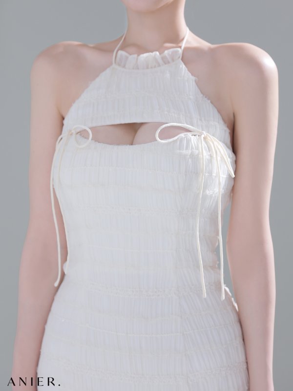 アイボリー　モデル：はな　身長：159cm　着用サイズ：Sサイズ