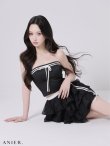 ブラック モデル：ねお　身長：160cm　着用サイズ：Sサイズ