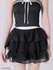 ブラック モデル：ねお　身長：160cm　着用サイズ：Sサイズ