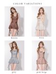 画像20: 【予約商品/6月上旬発送予定】XSサイズあり【ANIER./アニエル】【ROBE de FLEURS/ローブドフルール】Dot organdy×balloon skirt two-piece mini dress/ ドット/ バイカラー/ ツーピース/ フレア/ マイクロミニドレス/ キャバドレス[OF08] (20)