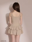 ベージュ　モデル：はな　身長：159cm　着用サイズ：Sサイズ