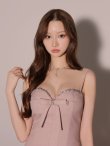 ピンクベージュ　モデル：かりん　身長：165cm　着用サイズ：Sサイズ