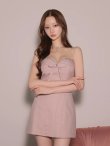 ピンクベージュ　モデル：かりん　身長：165cm　着用サイズ：Sサイズ