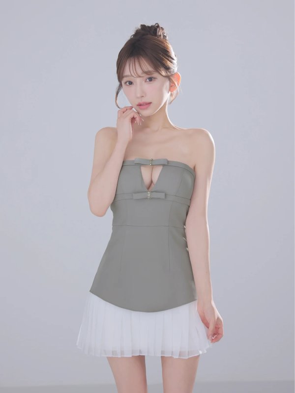 グレー　モデル：はな　身長：159cm　着用サイズ：Sサイズ