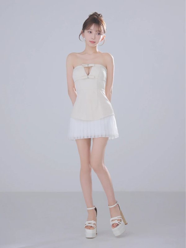 アイボリー　モデル：はな　身長：159cm　着用サイズ：Sサイズ