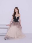 ブラック　モデル：かりん　身長：165cm　着用サイズ：Sサイズ
