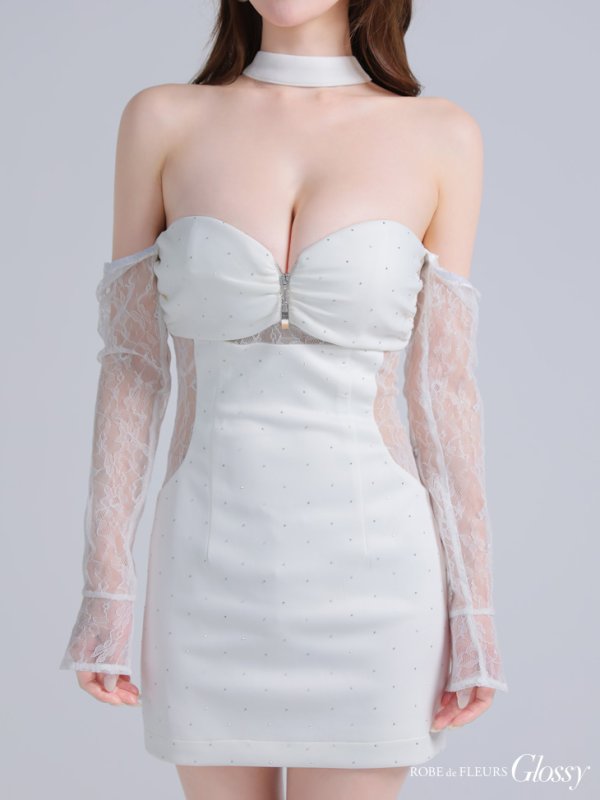 ホワイト モデル:ゆめ 身長:160cm 着用サイズ:Sサイズ