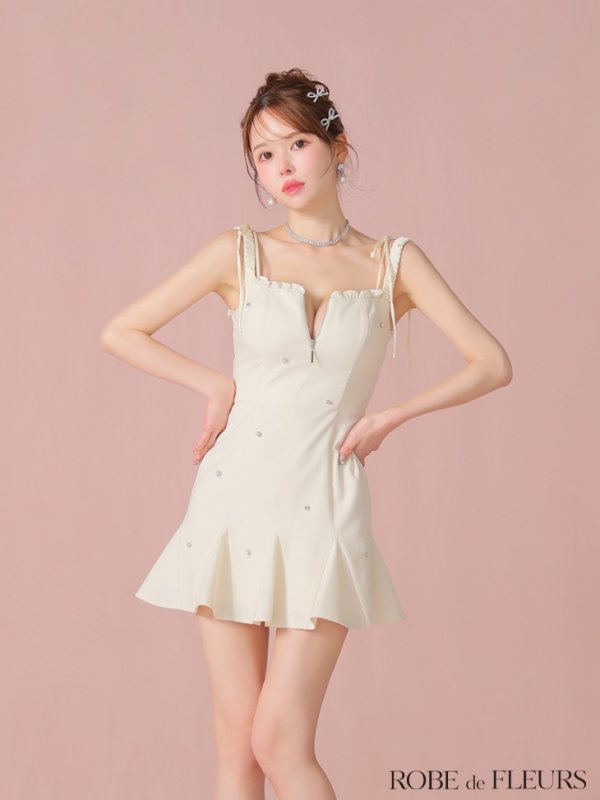 アイボリー モデル：ゆめ　身長：160cm　着用サイズ：Sサイズ