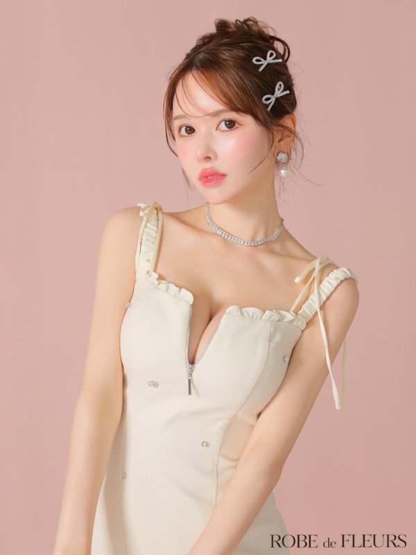 アイボリー モデル：ゆめ　身長：160cm　着用サイズ：Sサイズ