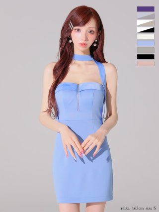 ROBE de FLEURS Glossy】ジップドレス - sugar