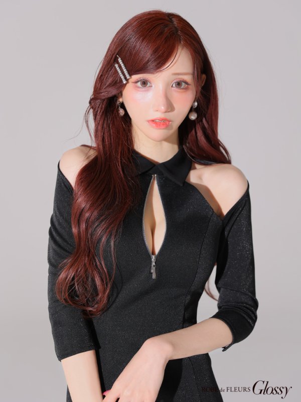 ブラック モデル:らいか 身長:163cm 着用サイズ:Sサイズ