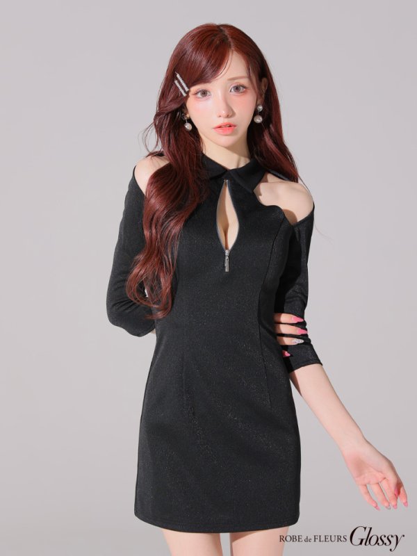 ブラック モデル:らいか 身長:163cm 着用サイズ:Sサイズ