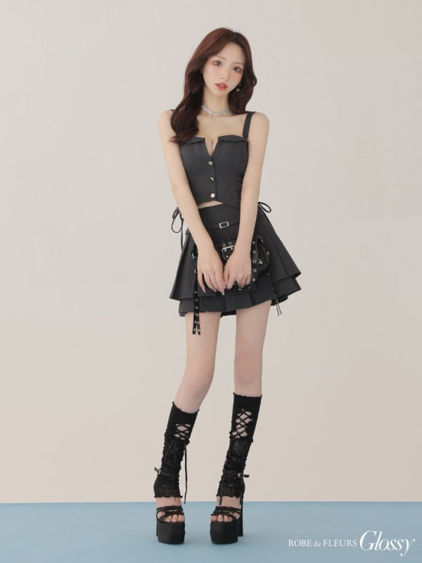 グレー　モデル：らいか　身長：163cm　着用サイズ：Sサイズ