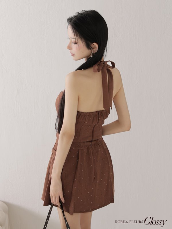 ブラウン　モデル：まおちゃる　身長：158cm　着用サイズ：Sサイズ