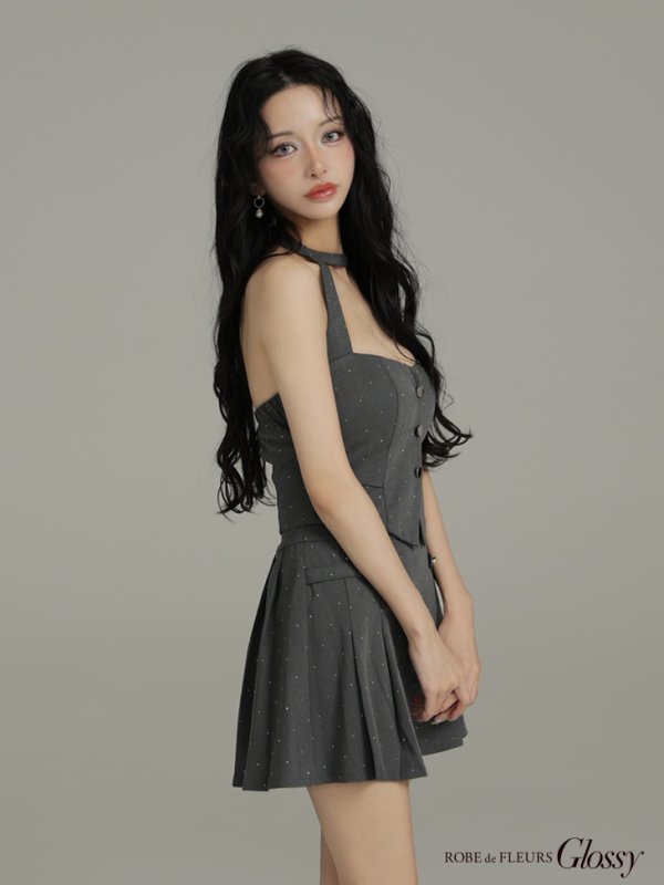 グレー　モデル：まおちゃる　身長：158cm　着用サイズ：Sサイズ