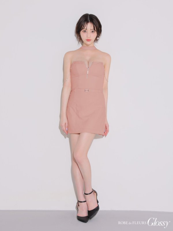 ピンク モデル：りこ　身長：156cm　着用サイズ：Sサイズ