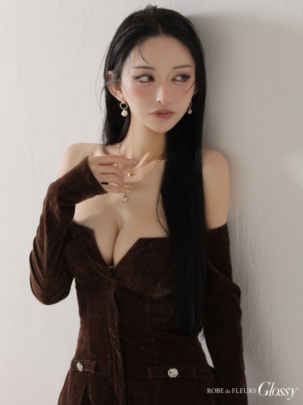 ブラウン モデル：まおちゃる　身長：158cm　着用サイズ：Sサイズ