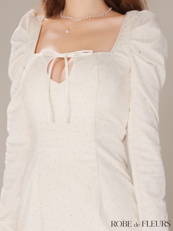 アイボリー　モデル：まりん　身長：164cm　着用サイズ：Sサイズ