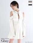 ホワイト　モデル：りこ　身長：156cm　着用サイズ：Sサイズ