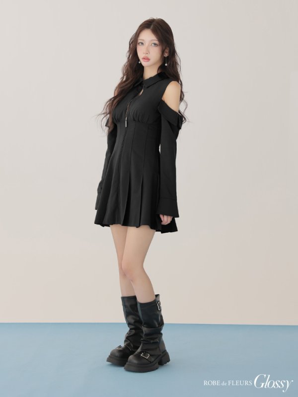 ブラック　モデル：ハニ　身長：162cm　着用サイズ：Sサイズ