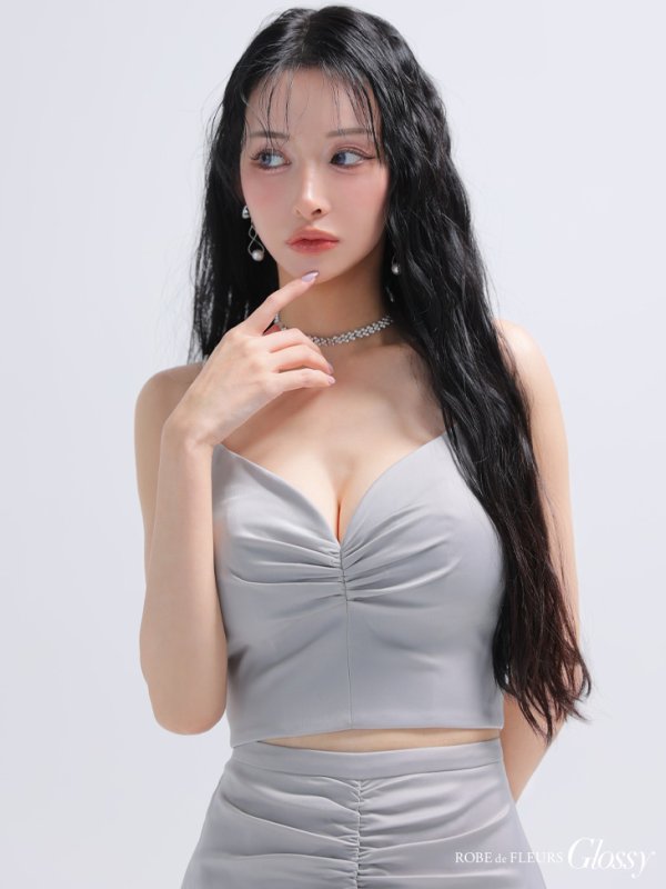 グレー モデル：まおちゃる　身長：158cm　着用サイズ：Sサイズ