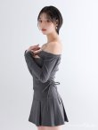 グレー モデル：りこ　身長：156cm　着用サイズ：Sサイズ