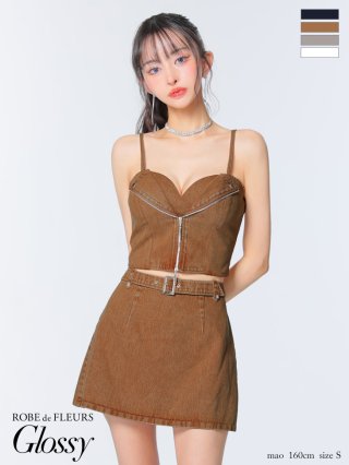 sugarキャバドレス セットアップ an/アン】セットアップ/ キャミソール/ ゴールドバックル