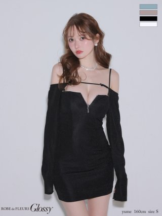 ROBE de FLEURS Glossy】袖ありドレス - sugar