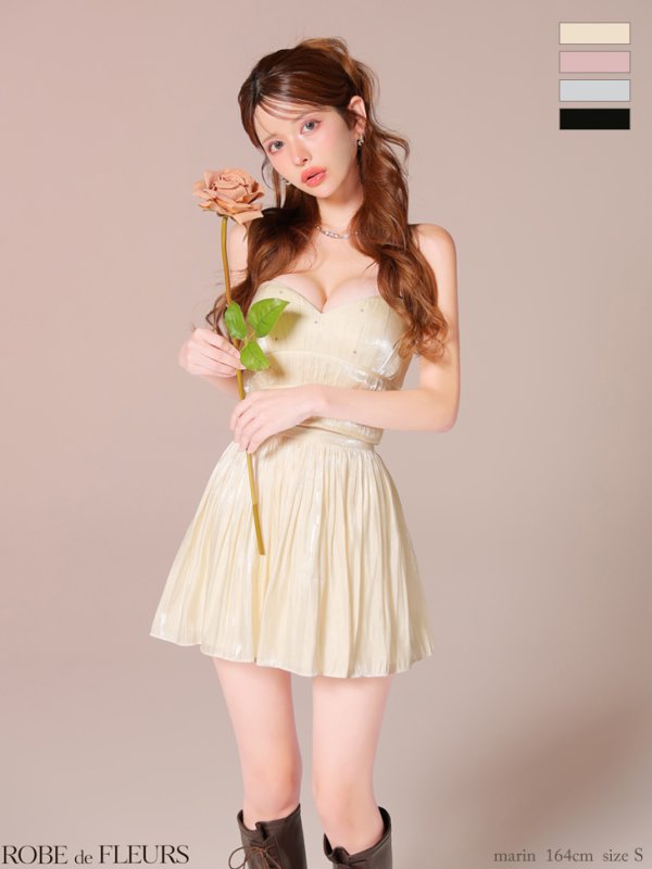 アイボリー　モデル：まりん　身長：164cm　着用サイズ：Sサイズ