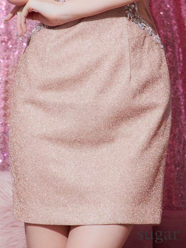 画像11: XSサイズあり【IRMA/イルマ】ワンカラー/ ビジュー/ ラメ/ サイドシアー/ キャミソール/ ストレッチ/ タイト/ ミニドレス/ キャバドレス【HC02】 (11)