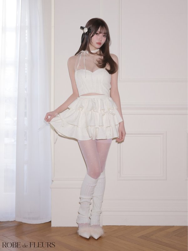 アイボリー　モデル：いおり　身長：164cm　着用サイズ：Sサイズ