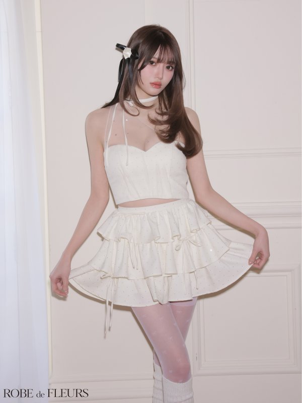 アイボリー　モデル：いおり　身長：164cm　着用サイズ：Sサイズ