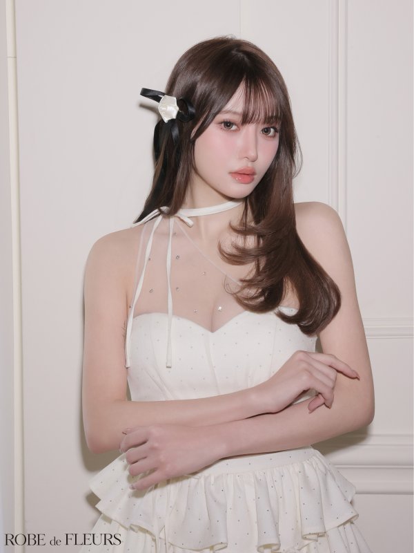 アイボリー　モデル：いおり　身長：164cm　着用サイズ：Sサイズ