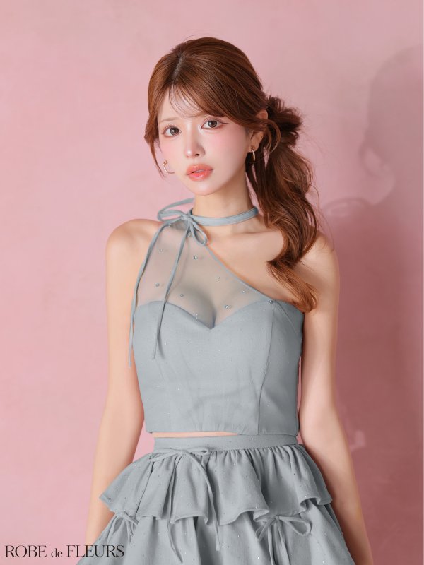 ブルー　モデル：まりん　身長：164cm　着用サイズ：Sサイズ