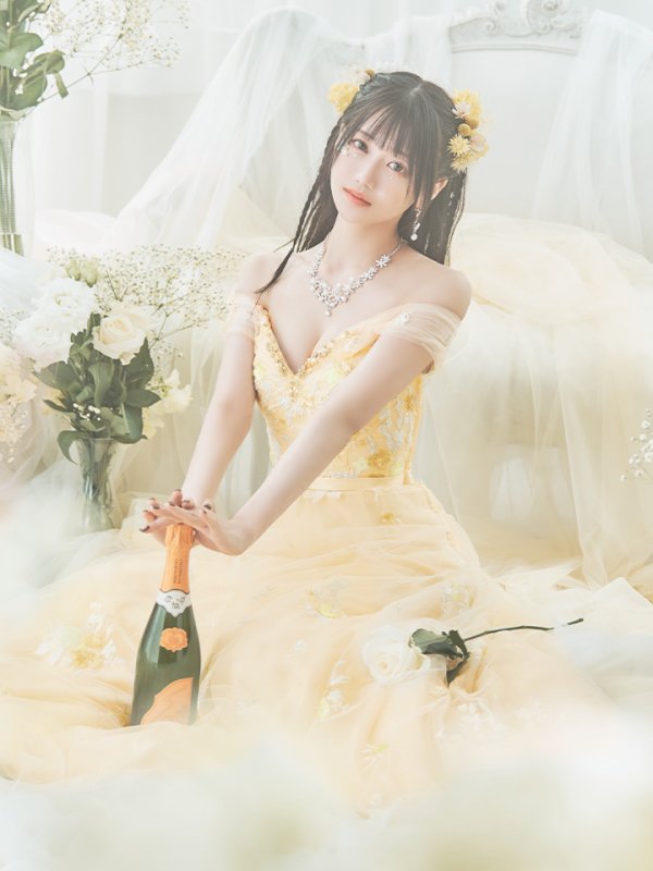 画像11: 【関西コレクション着用】Lサイズあり【JEAN MACLEAN/ジャンマクレーン】立体フラワー刺繍/ オフショル/ ネット/ レース/ Aライン/ ロングドレス/ キャバドレス long[OF2A] (11)