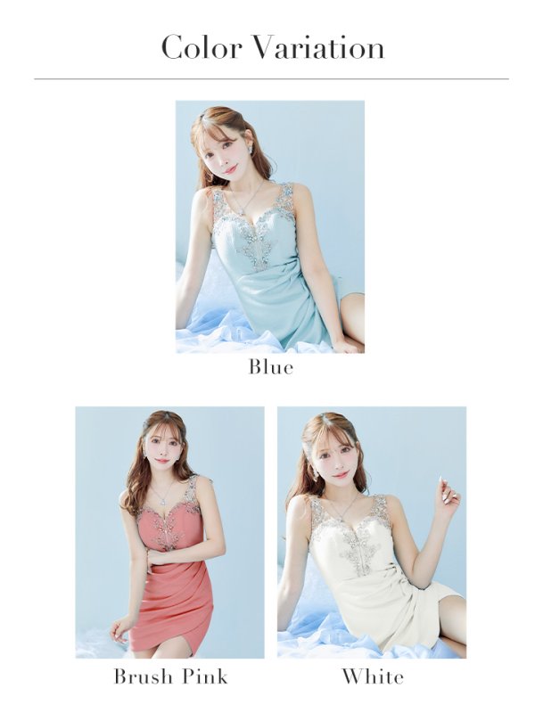 画像21: XSサイズあり【IRMA/イルマ】ワンカラー/ フロントジップ/ カットアウト/ ニット/ タイト/ ミニドレス/ キャバドレス【HC02】 (21)